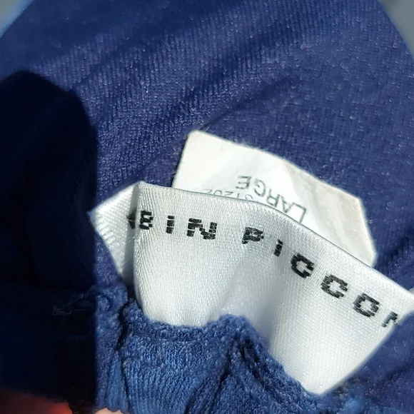 Robin Piccone Blue Ruffle String Bikini Top in Size Large - Picture 3 of 4